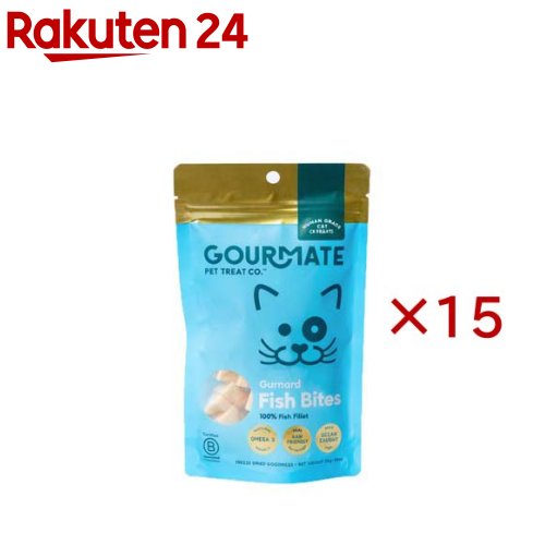 GOURMATE(グルメイト) フリーズドライトリーツ ミニ・ホウボウ(白身魚)(25g×15セット)