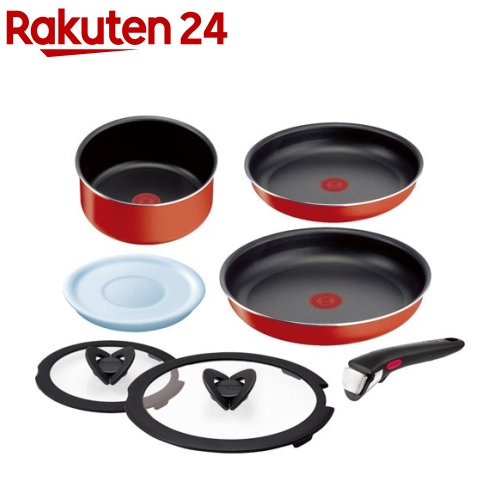 ティファール インジニオ T-fal インジニオ・ネオ パプリカレッド セット7 L15190(7点セット)【ティファール(T-fal)】