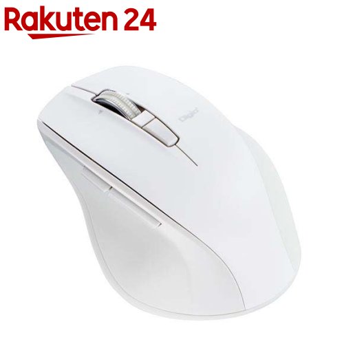 Digio2 Bluetooth 高速スクロール静音マウス 5ボタン／BlueLED MUS-BKF165NWH(1個)(2)