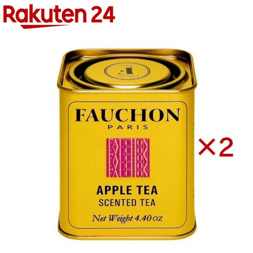 Straight - フォション 紅茶アップル 缶入り(125g×2セット)【FAUCHON(フォション)】