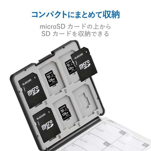 ���쥳�� SD��microSD�����ɥ����� �ץ饹���å������� CMC-SDCPP24BK(10�ĥ��å�)�ڥ��쥳��(ELECOM)��