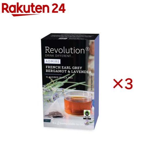 お店TOP＞水・飲料＞紅茶・ハーブティー＞紅茶＞紅茶全部＞Revolution 紅茶 アールグレイ ベルガモット＆ラベンダー (16袋入×3セット(1袋2g))【Revolution 紅茶 アールグレイ ベルガモット＆ラベンダーの商品詳細】●味わいと香り広がる レボリューションティー【品名・名称】フレーバードティー(紅茶)【Revolution 紅茶 アールグレイ ベルガモット＆ラベンダーの原材料】紅茶、ラベンダー／香料【栄養成分】記載なし【アレルギー物質】アレルギーフリー【保存方法】直射日光、高温多湿を避けて保存【原産国】ドイツ【ブランド】レボリューションティー【発売元、製造元、輸入元又は販売元】nakato※説明文は単品の内容です。リニューアルに伴い、パッケージ・内容等予告なく変更する場合がございます。予めご了承ください。・単品JAN：4986504004842nakato東京都港区麻布十番1-5-300120-3710-37広告文責：楽天グループ株式会社電話：050-5577-5043[紅茶/ブランド：レボリューションティー/]