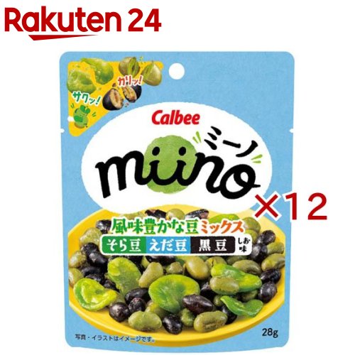 miino 風味豊かMIX そらえだ黒 しお味(28g×12セット)