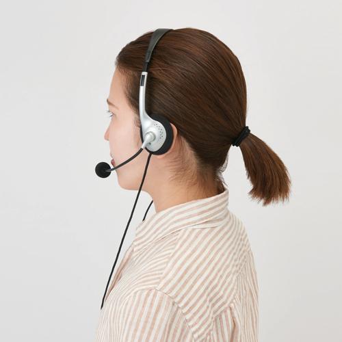 エレコム USBヘッドセット ヘッドフォン イヤホン マイク 両耳 オーバーヘッド USB SV(2セット)【エレコム(ELECOM)】