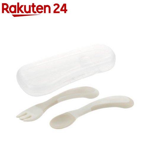 リッチェル トライ にぎり持ちスプーン・フォーク(ケース付) 7カ月頃から(1個)