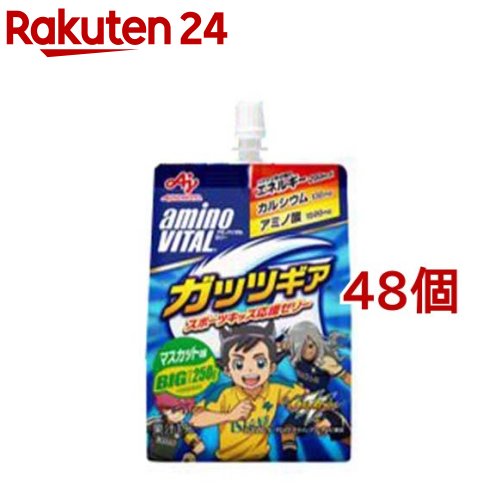 ケース販売 アミノバイタルゼリードリンク BCAA アミノ酸 ガッツギア マスカット味(250g*48個セット)【..