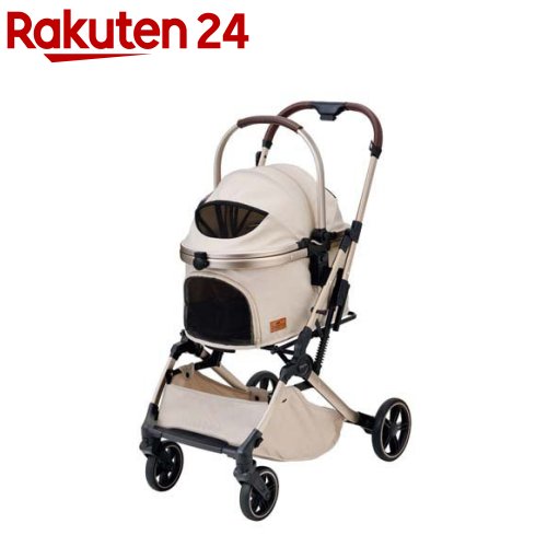 お店TOP＞ペット用品＞犬用品(グッズ)＞犬用おでかけ用品(旅行・お散歩)＞カート(犬用)＞OSOTO GRACE RCII シュクレ (1個)【OSOTO GRACE RCII シュクレの商品詳細】●おでかけに煌めきをバギー・キャリー・ハウスと使い方が選べる便利な3WAY！便利な3パターンの使い方ができるので、お散歩や通院・旅行など、シーンに合わせて使い分け。本体バスケットはボタンで簡単に着脱可能。バスケットを取り外せば、折畳み簡単、コンパクトに収納ができる。フレームは便利な自立式。●ペットとの距離が近くて安心：バスケットとの距離が近いフレーム設計で、ペットの様子がよく見え、触れ合えます。●こだわりタイヤ：大口径タイヤででこぼこ道でも快適な乗り心地＆押し心地。前輪とフレームの計4ヶ所にサスペンションを搭載。気になる振動からペットをやさしく守ります。●キャリーハンドル付：折りたたみ時の持ち運びもらくらく。カートが使用できない場所でもペットをバスケットに入れながら持ち運びラクラク。ネコちゃんのおでかけにも！飛び出し防止リード2本付き★各サイズ●本体サイズ(組み立て時)：約幅52.0×奥行き75.0×高さ107.5cm●折りたたみ時サイズ：約幅52.0×奥行き27.5×高さ67.5cm●本体バスケットサイズ(内寸)：約幅33.0×奥行き57.0×高さ23.0cm●天面カバーを閉じたとき：約高さ46.0cm●底板厚み：約2.0cm●収納バスケットサイズ：約幅33.0×奥行き38.0×高さ21.0cm●本体重量：約8.1kg(本体バスケット重量：約2.8kg)●本体バスケット耐荷重：22kg以下、収納バスケット耐荷重：2kg以下、ドリンクホルダー耐荷重：0.6kg以下●愛犬・愛猫の移動用カートとしてご使用ください。●取扱説明書通りに組み立ててください。【注意事項】・廃棄する場合は、各自治体の廃棄ルールにしたがってください。【原産国】中国【発売元、製造元、輸入元又は販売元】GEX(ジェックス)こちらの商品は、ペット用の商品です。リニューアルに伴い、パッケージ・内容等予告なく変更する場合がございます。予めご了承ください。GEX(ジェックス)大阪府東大阪市今米1-14-5072-966-0054広告文責：楽天グループ株式会社電話：050-5577-5043[ペットのサークル・雑貨など]