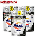 アタックZERO 洗濯洗剤 ドラム式専用 つめかえ用 超特大サイズ 5倍(1800g*3袋セット)【アタックZERO】