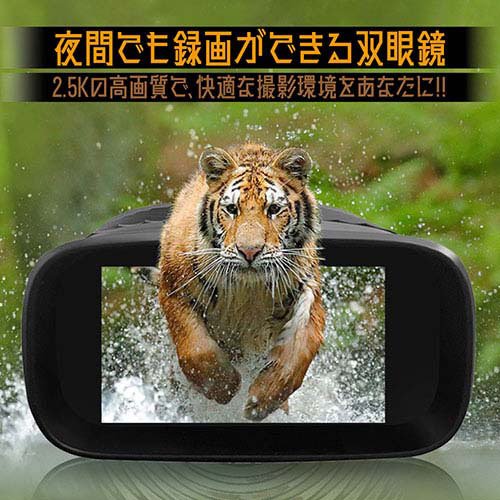 キヨラカ 夜間でも録画ができる双眼鏡 NV-B01(1個)