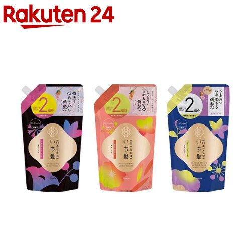いち髪 コンディショナー 詰め替え 大容量(640g×3セット) rakuten24-11406243 楽天24 パッケージ画像