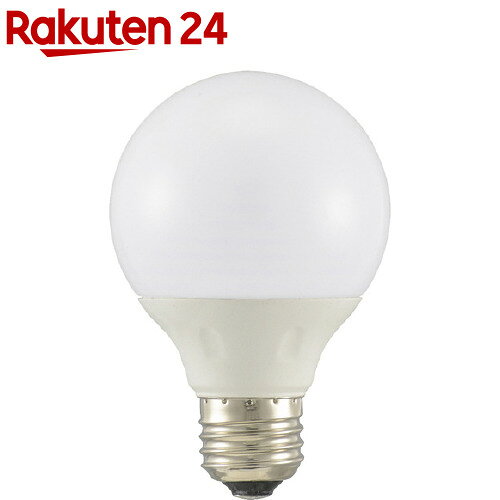 お店TOP＞家電＞電球・蛍光灯＞LED電球＞LED電球(ボール形)＞LED電球 ボール電球形 E26 60形相当 全方向 昼光色 LDG6D-G 7AG20 (1個)【LED電球 ボール電球形 E26 60形相当 全方向 昼光色 LDG6D-G 7AG20の商品詳細】●ボール電球60W形相当の明るさ。●配光角240度以上の全方向タイプ。●省エネ法2017年度目標基準達成。●密閉形器具対応。●昼光色●口金：E26●LED5年保証対象。【規格概要】寸法：全長 106mm、最大径 70mm質量：60g定格消費電力：5.6W定格入力電流：100mA全光束：750 lmエネルギー消費効率：133.9 lm／W平均演色評価数：Ra83定格寿命：40000h※屋内用(屋外使用禁止)※交流電流 100V 50／60Hz 共用【注意事項】※次のような器具には使用できません。・調光機能のついた器具(100％点灯でも使用不可)・誘導灯・非常用照明器具・水銀灯器具など・断熱材施工器具(SB、SGI、SG形表示器具など)・ランプ反射板と反射板の距離が狭い器具・直流電流※このほか使用器具の種類によって寸法的、熱的、その他の状況(リモコン機器のついた器具など)により使用できない場合があります。※ご使用になられる照明器具の構造によっては、放熱不良で短寿命となることがあります。※密閉器具でのご使用の場合、器具の寸法の大きさにより、使用できない場合や寿命が短くなる場合があります。【ブランド】OHM【発売元、製造元、輸入元又は販売元】オーム電機リニューアルに伴い、パッケージ・内容等予告なく変更する場合がございます。予めご了承ください。オーム電機342-8502 埼玉県吉川市旭3-8 東埼玉テクノポリス0120-963-006広告文責：楽天グループ株式会社電話：050-5577-5043[照明器具/ブランド：OHM/]