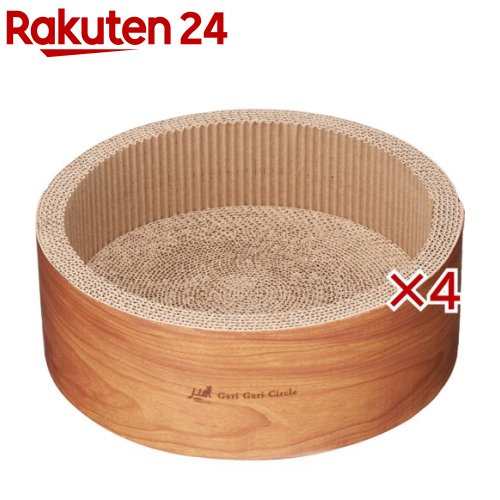お店TOP＞ペット用品＞猫用品(グッズ)＞猫用デイリーグッズ＞猫爪とぎ(爪磨き)＞ミュー ガリガリサークル インテリア ミニ ティーブラウン (4セット)【ミュー ガリガリサークル インテリア ミニ ティーブラウンの商品詳細】●愛猫たちが最高にくつろげるように開発された愛猫専用の爪とぎです。●愛猫がすっぽり丸くなってくつろげる、サークル型クラウチングタイプです。●とぎ時の削りカスが飛び散りにくい構造設計になっています。●愛猫がどこでも爪をとげるように、内側はすべて段ボールの爪とぎ素材を使用、硬質の底面(横目)と軟質(縦目)があります。●猫との暮らしを素敵に彩るインテリアスタイルで、自然なティーブラウンの木目調カラーを採用しています。【ミュー ガリガリサークル インテリア ミニ ティーブラウンの原材料】紙、ダンボール【規格概要】本体サイズ・・・285*285*100mm【原産国】中国【ブランド】ミュー(mju：)【発売元、製造元、輸入元又は販売元】エイムクリエイツこちらの商品は、ペット用の商品です。※説明文は単品の内容です。リニューアルに伴い、パッケージ・内容等予告なく変更する場合がございます。予めご了承ください。(爪とぎ つめとぎ ツメトギ 猫用 ネコ用 丸型 段ボール インテリア ミニタイプネコ用品 猫用品)・単品JAN：4540013511712エイムクリエイツ343-0808 埼玉県越谷市赤山本町2-14 TRビル3F048-971-8114広告文責：楽天グループ株式会社電話：050-5577-5043[猫用品/ブランド：ミュー(mju：)/]