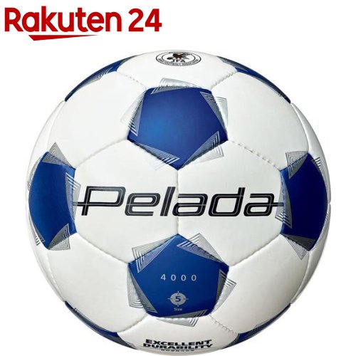 モルテンサッカーボール4号検定球ペレーダ4000 ホワイト／ブルー F4K4000WB(1個)