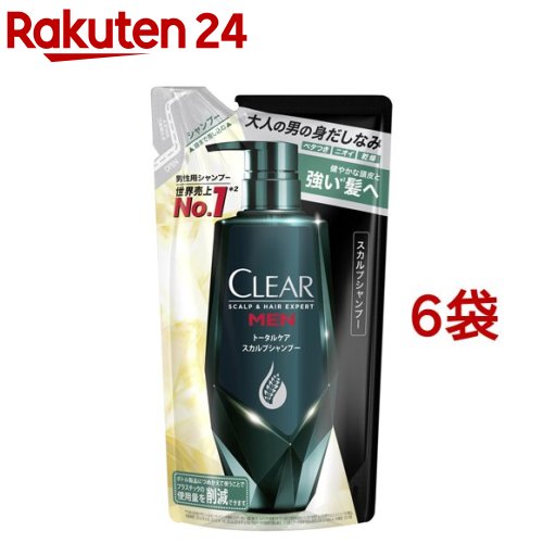 クリアフォーメン トータルケア スカルプシャンプー つめかえ用(280g*6袋セット)【クリアフォーメン】