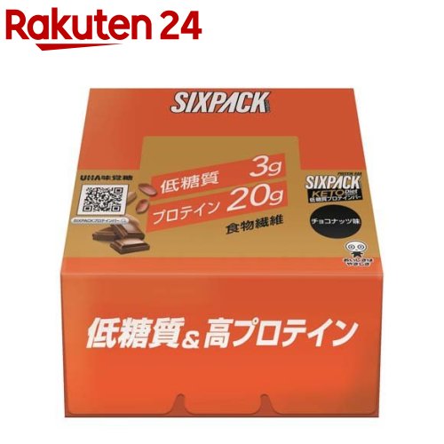 SIXPACK ケトプロテインバー チョコナッツ(40g*10本入)【SIXPACK】