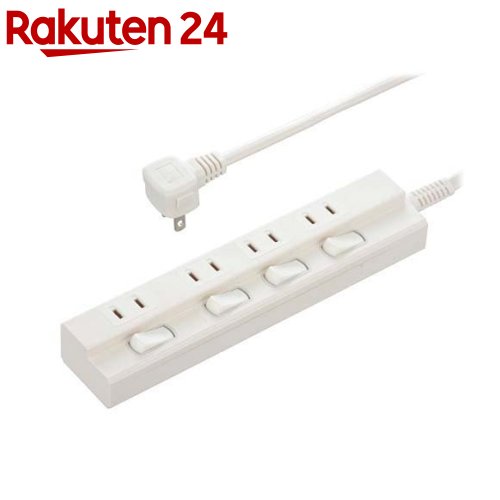 4個口 1m 節電タップ EDLP22(1個)【OHM】