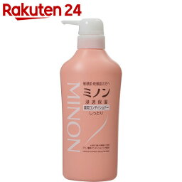 ミノン 薬用コンディショナー しっとりタイプ ボトル 450ml【楽天24】【あす楽対応】[ミノン 薬用リンス フケ・かゆみ用]