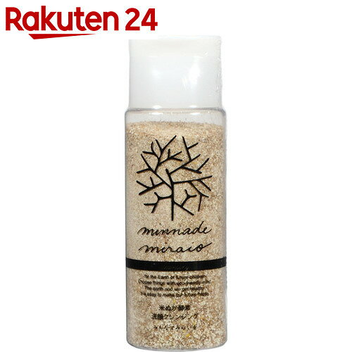 みんなでみらいを 米ぬか酵素洗顔クレンジング ボトル 85g