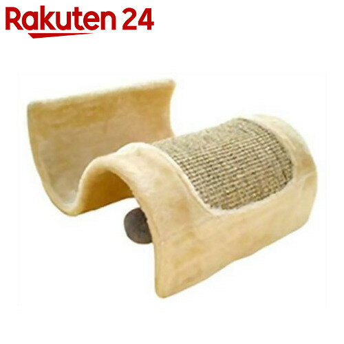 ニャンてS字な遊び場 ベージュ【楽天24】[ペッツルート 遊び場(猫用)]
