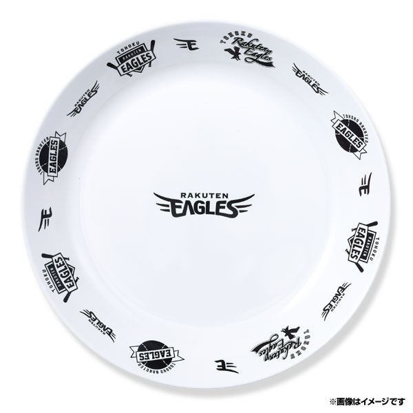 楽天イーグルス 丸皿《モノクロ》 《楽天イーグルス》
