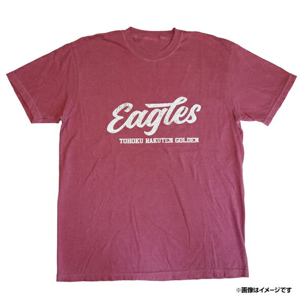 【2024Tシャツ祭り】かすれプリント筆記体［クリムゾン］［サイズ：S/M/L/XL］《楽天イーグルス》のサムネイル