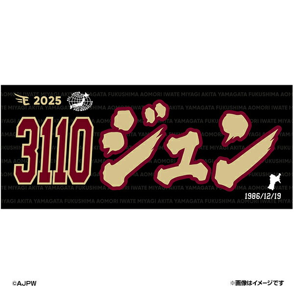 【受注生産】【斉藤ブラザーズ×楽天イーグルス】2025MyHEROタオル│#3110ジュン【10月上旬以降発送予定】《楽天イーグルス》【saitobrs】のサムネイル