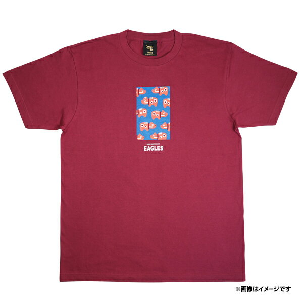 【2025Tシャツ祭り】赤べこパターン［バーガンディ］［サイズ：S/M/L/XL］《楽天イーグルス》