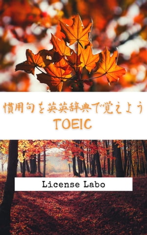 慣用句を英英辞典で覚えよう TOEIC