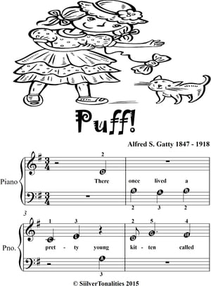 Puff Beginner Piano Sheet Music Tadpole Edition