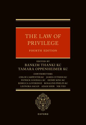 The Law of Privilege