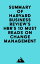 Summary of Harvard Business Review's HBR's 10 Must Reads on Change ManagementŻҽҡ[ ? Everest Media ]