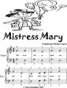 Mistress Mary Easiest Piano Sheet MusicydqЁz[ Traditional Mother Goose ]