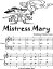 Mistress Mary Easiest Piano Sheet Music