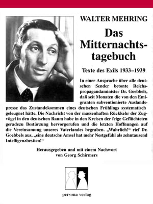 Das Mitternachtstagebuch Texte des Exils 1933-1939Żҽҡ[ Walter Mehring ]