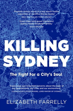 ＜p＞＜strong＞'Presents serious issues in a way which neither patronises or mystifies the lay reader.' Paul Keating on ＜em＞Three Houses＜/em＞＜/strong＞＜/p＞ ＜p＞＜strong＞A blueprint for the future of our city in a radically changing world.＜/strong＞＜/p＞ ＜p＞Columnist Elizabeth Farrelly brings her unique perspective as architectural writer and former city councillor to a burning question for our times: how will we live in the future? Can our communities survive pandemic, environmental disaster, overcrowding, government greed and big business?＜/p＞ ＜p＞Using her own adopted city of Sydney, she creates a roadmap for urban living and analyses the history of cities themselves to study why and how we live together, now and into the future.＜/p＞ ＜p＞＜em＞Killing Sydney＜/em＞ is part-lovesong, part-warning: little by little, our politics are becoming debased and our environment degraded. The tipping point is close. Can the home we love survive?＜/p＞ ＜p＞＜strong＞Praise for ＜em＞Killing Sydney＜/em＞＜/strong＞＜/p＞ ＜p＞'If you believe that Elizabeth Farrelly is expressing your long held concerns about the state of our governmens, our cities and our environment in her ＜em＞Sydney Morning Herald＜/em＞ Saturday articles, then I encourage you to get ＜em＞Killing Sydney＜/em＞ and have a month of Saturdays in the one book. That's what I'll do because I most often strongly agree!' Councillor Clover Moore, Lord Mayor of Sydney＜/p＞ ＜p＞'This is an important book for all Aussies! Written with passion, beautiful prose, and insightful knowledge. Read and weep. More than ever we need to push pause on development and so called "progress". Go Elizabeth!' Di Morrissey AM＜/p＞ ＜p＞'Great cities need great champions. Sydney needs Elizabeth Farrelly.' Adam Spencer＜/p＞画面が切り替わりますので、しばらくお待ち下さい。 ※ご購入は、楽天kobo商品ページからお願いします。※切り替わらない場合は、こちら をクリックして下さい。 ※このページからは注文できません。