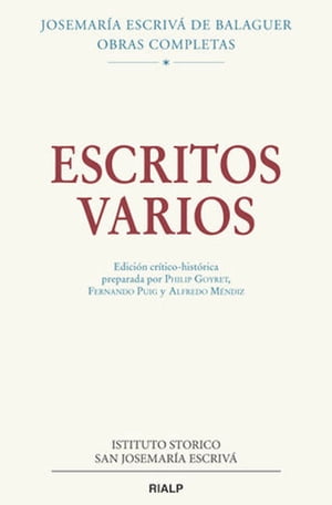 Escritos varios (1927-1974). Edici?n cr?tico-hist?rica Edici?n cr?tico-hist?rica preparada por Philip Goyret, Fernando. Puig y Alfredo M?ndiz