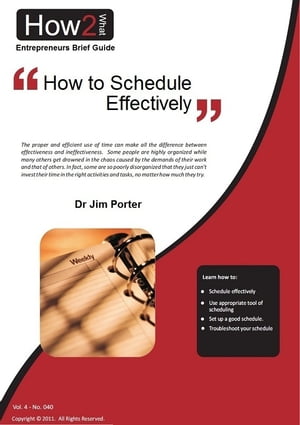 ŷKoboŻҽҥȥ㤨How to Schedule EffectivelyŻҽҡ[ Dr Jim Porter ]פβǤʤ335ߤˤʤޤ