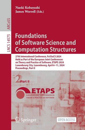 Foundations of Software Science and Computation Structures