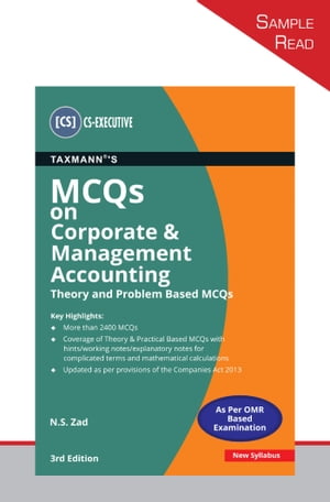 Taxmann's MCQs on Corporate & Management Accounting (Theory and Problem Based MCQs)
