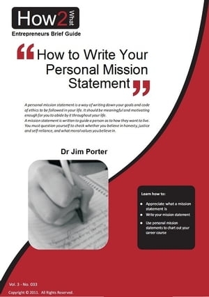 ŷKoboŻҽҥȥ㤨How to Write Your Personal Mission StatementŻҽҡ[ Dr Jim Porter ]פβǤʤ335ߤˤʤޤ