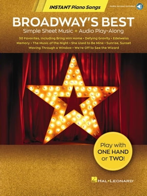 Broadway's Best - Simple Sheet Music + Audio Play-AlongŻҽҡ[ Hal Leonard Corp. ]