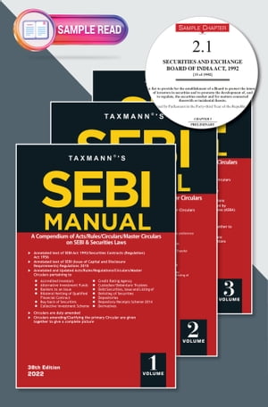 Taxmann's SEBI Manual (Set of 3 Vols.)