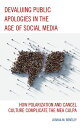 Devaluing Public Apologies in the Age of Social Media How Polarization and Cance...