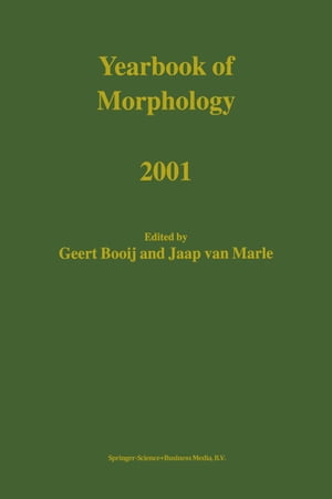 Yearbook of Morphology 2001