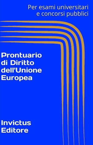 Prontuario di Diritto dell'Unione Europea