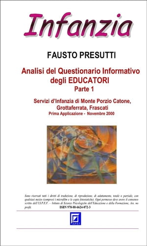 Analisi del Questionario Informativo degli Educatori degli Asilo nido Parte 1