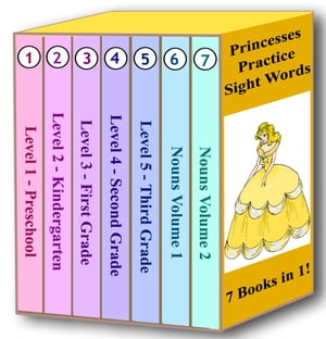 Princesses Practice Sight Words - 7 Books in 1!