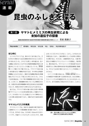 昆虫のふしぎを探る : 第1回　ヤマトヒメミミズの再生研究による未知の遺伝子の探索【電子書籍】[ 茗原..