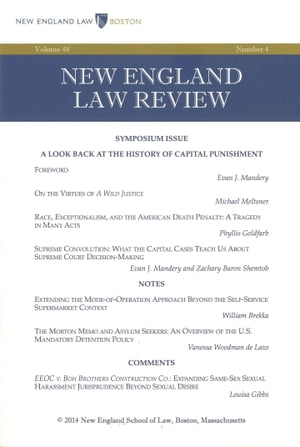 New England Law Review: Volume 48, Number 4 - Summer 2014Żҽҡ[ New England Law Review ]