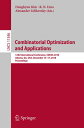 ŷKoboŻҽҥȥ㤨Combinatorial Optimization and Applications 12th International Conference, COCOA 2018, Atlanta, GA, USA, December 15-17, 2018, ProceedingsŻҽҡۡפβǤʤ6,076ߤˤʤޤ